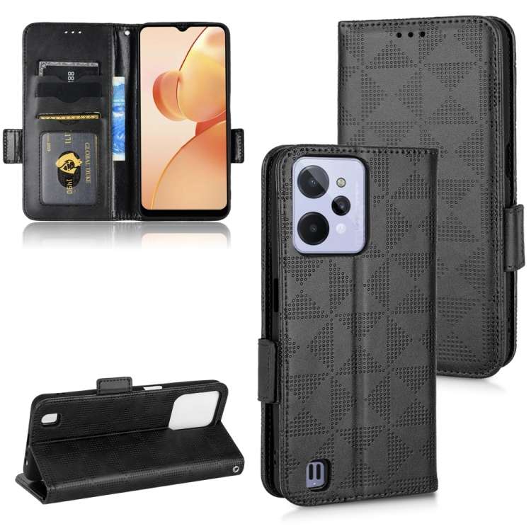 Custodia per telefono in pelle a triangolo simmetrico, For Realme GT Master / Q3 Pro Carnival, For Realme V20, For Realme C31, For Realme GT Neo2, For Realme GT Neo3