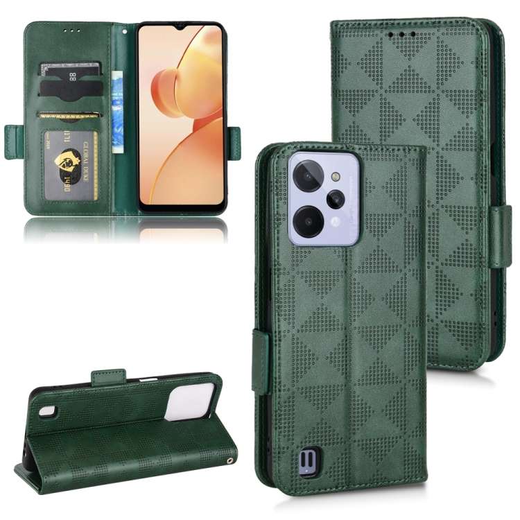 Custodia per telefono in pelle a triangolo simmetrico, For Realme GT Master / Q3 Pro Carnival, For Realme V20, For Realme C31, For Realme GT Neo2, For Realme GT Neo3