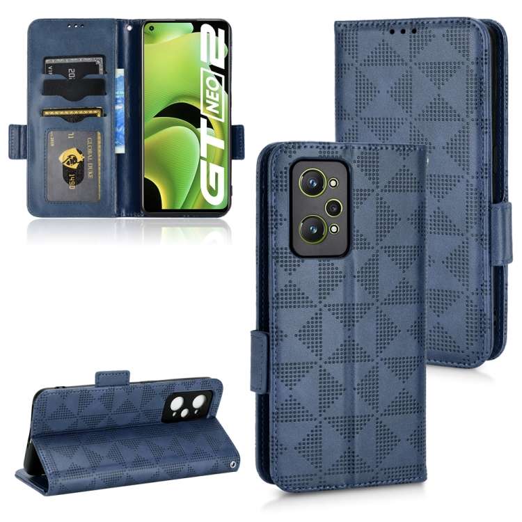 Custodia per telefono in pelle a triangolo simmetrico, For Realme GT Master / Q3 Pro Carnival, For Realme V20, For Realme C31, For Realme GT Neo2, For Realme GT Neo3