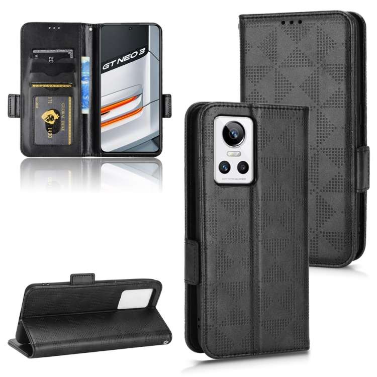 Custodia per telefono in pelle a triangolo simmetrico, For Realme GT Master / Q3 Pro Carnival, For Realme V20, For Realme C31, For Realme GT Neo2, For Realme GT Neo3