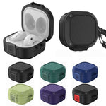 Custodia in silicone per auricolari wireless con interruttore e moschettone per Samsung Galaxy Buds Live / Buds2 / Buds Pro / Buds2 Pro