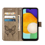 Custodia in pelle con farfalla per Samsung Galaxy A34 5G