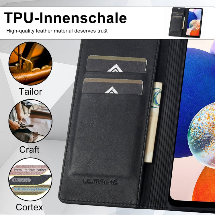 Custodia portafoglio in pelle per Samsung Galaxy A14