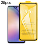 Pellicola vetro temperato 9D per Samsung Galaxy A54 25 pezzi