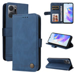 Custodia in pelle con bottone metallo per Samsung e Honor