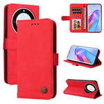 Custodia in pelle con bottone metallo per Samsung e Honor