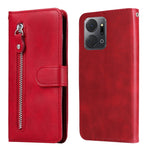 Custodia in pelle con cerniera per Honor e OPPO
