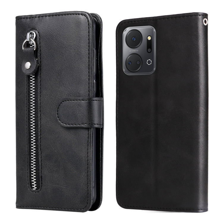 Custodia in pelle con cerniera per Honor e OPPO