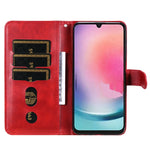 Custodia in pelle con cerniera per Samsung Galaxy A24 4G