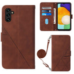 Custodia portafoglio in pelle con flip per Samsung e Motorola