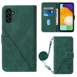 Custodia portafoglio in pelle con flip per Samsung e Motorola