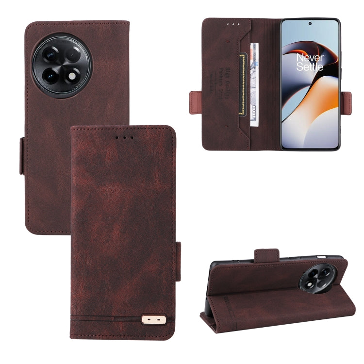 Custodia per telefono in pelle con chiusura magnetica, For OnePlus 11R 5G