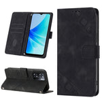 Custodia per telefono in pelle goffrata effetto pelle, For OPPO A57 5G 2022 / Realme V23 / Narzo 50 5G / A77 5G / K10 5G Global / A57 4G / V23i, For OPPO A57E 5G, For OPPO A58 5G, For OPPO A96 4G / A36 / A76 / Realme 9i