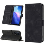 Custodia per telefono in pelle goffrata effetto pelle, For OPPO Reno4, For OPPO Reno5 4G / Reno5 5G, For OPPO Reno6 4G, For OPPO Reno8 T 5G/A1 Pro 5G Global