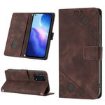 Custodia per telefono in pelle goffrata effetto pelle, For OPPO Reno4, For OPPO Reno5 4G / Reno5 5G, For OPPO Reno6 4G, For OPPO Reno8 T 5G/A1 Pro 5G Global