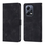 Custodia per telefono in pelle goffrata effetto pelle, For Xiaomi Poco X5 5G, For Xiaomi Poco X5 Pro 5G / Redmi Note 12 Pro Speed, For Sony XPreia ACE  III, For Sony XPreia 5 IV