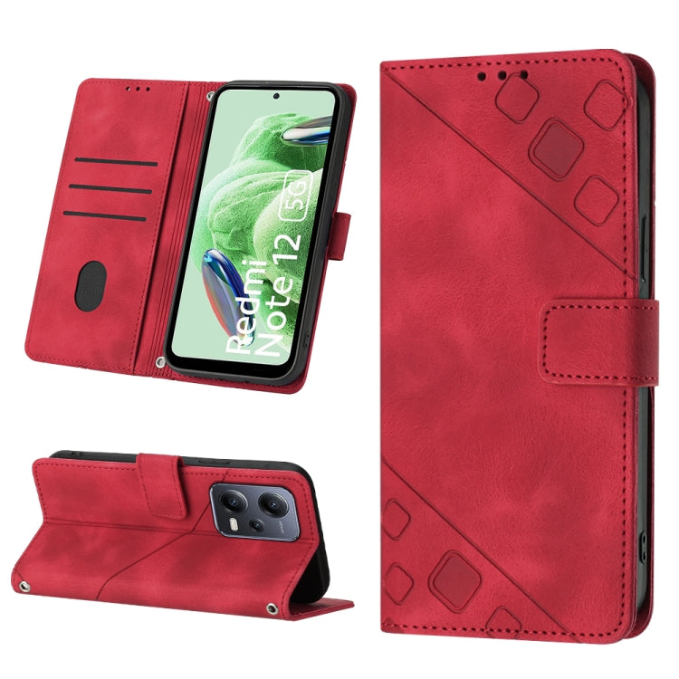 Custodia per telefono in pelle goffrata effetto pelle, For Xiaomi Poco X5 5G, For Xiaomi Poco X5 Pro 5G / Redmi Note 12 Pro Speed, For Sony XPreia ACE  III, For Sony XPreia 5 IV