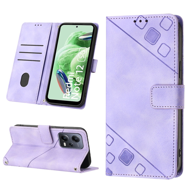 Custodia per telefono in pelle goffrata effetto pelle, For Xiaomi Poco X5 5G, For Xiaomi Poco X5 Pro 5G / Redmi Note 12 Pro Speed, For Sony XPreia ACE  III, For Sony XPreia 5 IV