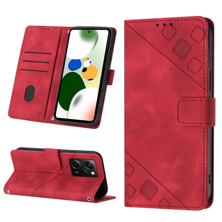Custodia per telefono in pelle goffrata effetto pelle, For Xiaomi Poco X5 5G, For Xiaomi Poco X5 Pro 5G / Redmi Note 12 Pro Speed, For Sony XPreia ACE  III, For Sony XPreia 5 IV