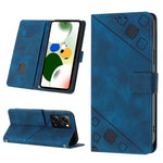 Custodia per telefono in pelle goffrata effetto pelle, For Xiaomi Poco X5 5G, For Xiaomi Poco X5 Pro 5G / Redmi Note 12 Pro Speed, For Sony XPreia ACE  III, For Sony XPreia 5 IV