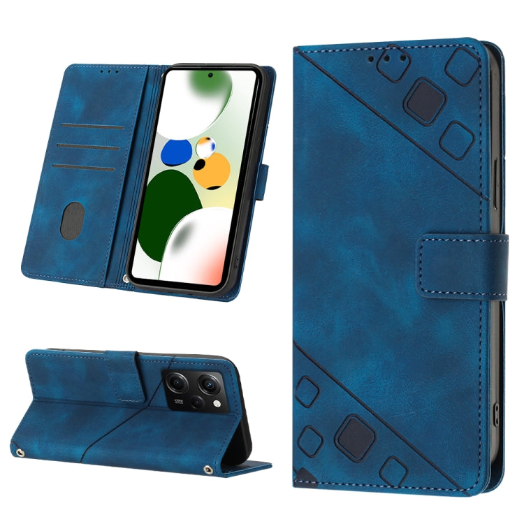Custodia per telefono in pelle goffrata effetto pelle, For Xiaomi Poco X5 5G, For Xiaomi Poco X5 Pro 5G / Redmi Note 12 Pro Speed, For Sony XPreia ACE  III, For Sony XPreia 5 IV