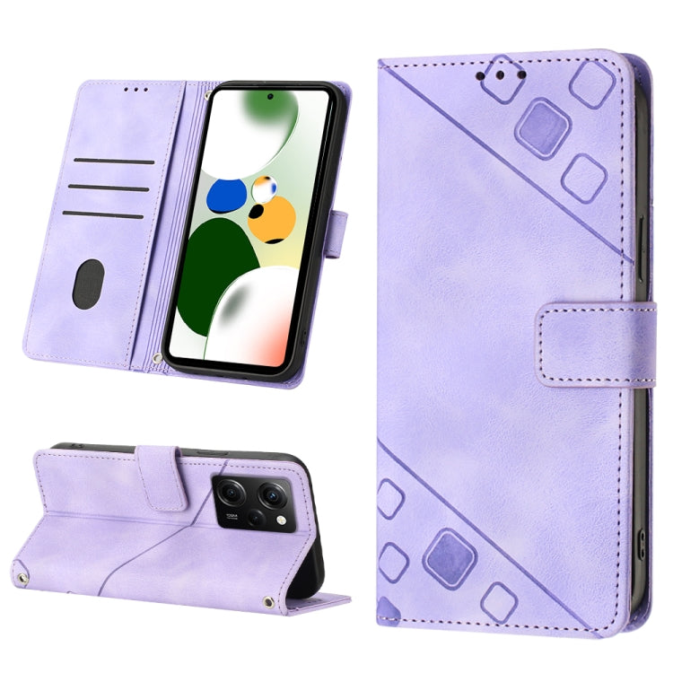 Custodia per telefono in pelle goffrata effetto pelle, For Xiaomi Poco X5 5G, For Xiaomi Poco X5 Pro 5G / Redmi Note 12 Pro Speed, For Sony XPreia ACE  III, For Sony XPreia 5 IV