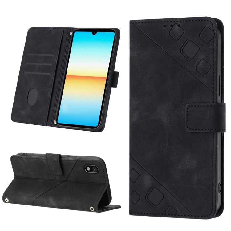 Custodia per telefono in pelle goffrata effetto pelle, For Xiaomi Poco X5 5G, For Xiaomi Poco X5 Pro 5G / Redmi Note 12 Pro Speed, For Sony XPreia ACE  III, For Sony XPreia 5 IV