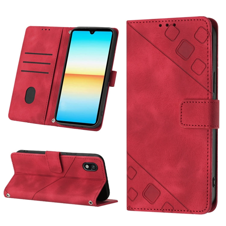 Custodia per telefono in pelle goffrata effetto pelle, For Xiaomi Poco X5 5G, For Xiaomi Poco X5 Pro 5G / Redmi Note 12 Pro Speed, For Sony XPreia ACE  III, For Sony XPreia 5 IV
