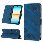 Custodia per telefono in pelle goffrata effetto pelle, For Xiaomi Poco X5 5G, For Xiaomi Poco X5 Pro 5G / Redmi Note 12 Pro Speed, For Sony XPreia ACE  III, For Sony XPreia 5 IV