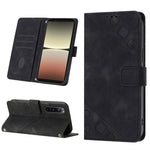 Custodia per telefono in pelle goffrata effetto pelle, For Xiaomi Poco X5 5G, For Xiaomi Poco X5 Pro 5G / Redmi Note 12 Pro Speed, For Sony XPreia ACE  III, For Sony XPreia 5 IV