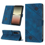Custodia per telefono in pelle goffrata effetto pelle, For Xiaomi Poco X5 5G, For Xiaomi Poco X5 Pro 5G / Redmi Note 12 Pro Speed, For Sony XPreia ACE  III, For Sony XPreia 5 IV
