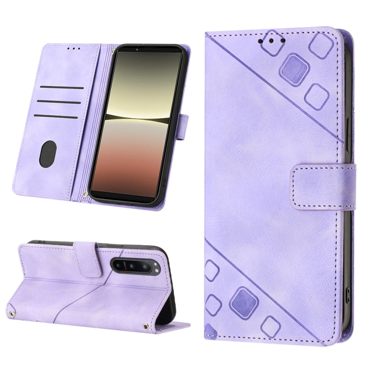 Custodia per telefono in pelle goffrata effetto pelle, For Xiaomi Poco X5 5G, For Xiaomi Poco X5 Pro 5G / Redmi Note 12 Pro Speed, For Sony XPreia ACE  III, For Sony XPreia 5 IV