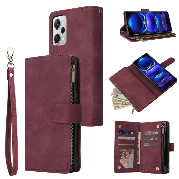 Custodia portafoglio in pelle per Xiaomi Redmi Note 12 Pro+