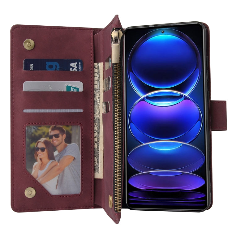 Custodia portafoglio in pelle per Xiaomi Redmi Note 12 Pro+