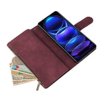Custodia portafoglio in pelle per Xiaomi Redmi Note 12 Pro+