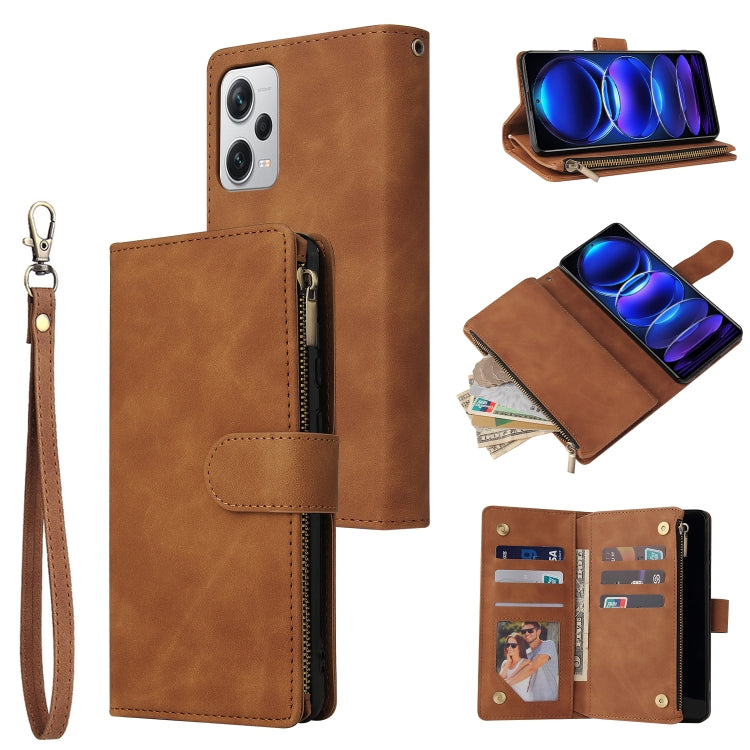Custodia portafoglio in pelle per Xiaomi Redmi Note 12 Pro+
