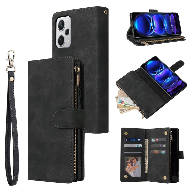 Custodia portafoglio in pelle per Xiaomi Redmi Note 12 Pro+