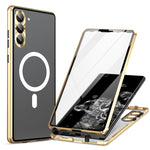 Custodia in vetro temperato magnetica per Samsung Galaxy S21 5G