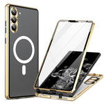 Custodia in vetro temperato magnetica per Samsung Galaxy S21 5G