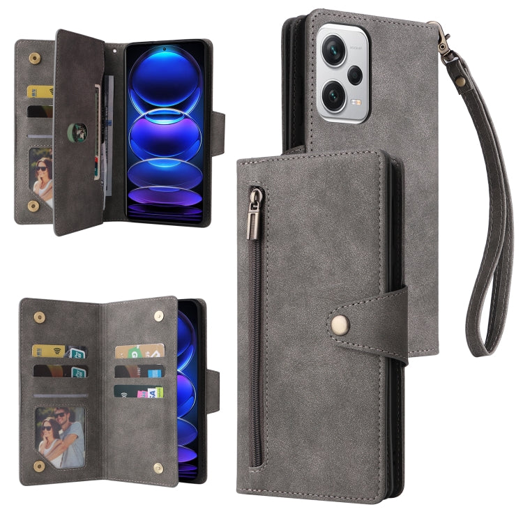 Custodia portafoglio in pelle per Xiaomi Redmi Note 12 Pro+