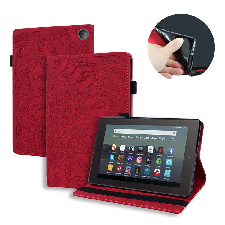 Custodia per tablet in pelle flip goffrata con texture di vitello, For Xiaomi Pad 5 Pro 12.4 inch, For Lenovo Tab M10 Plus 10.6 3rd Gen 2022, For Amazon Kindle Fire 7 2022