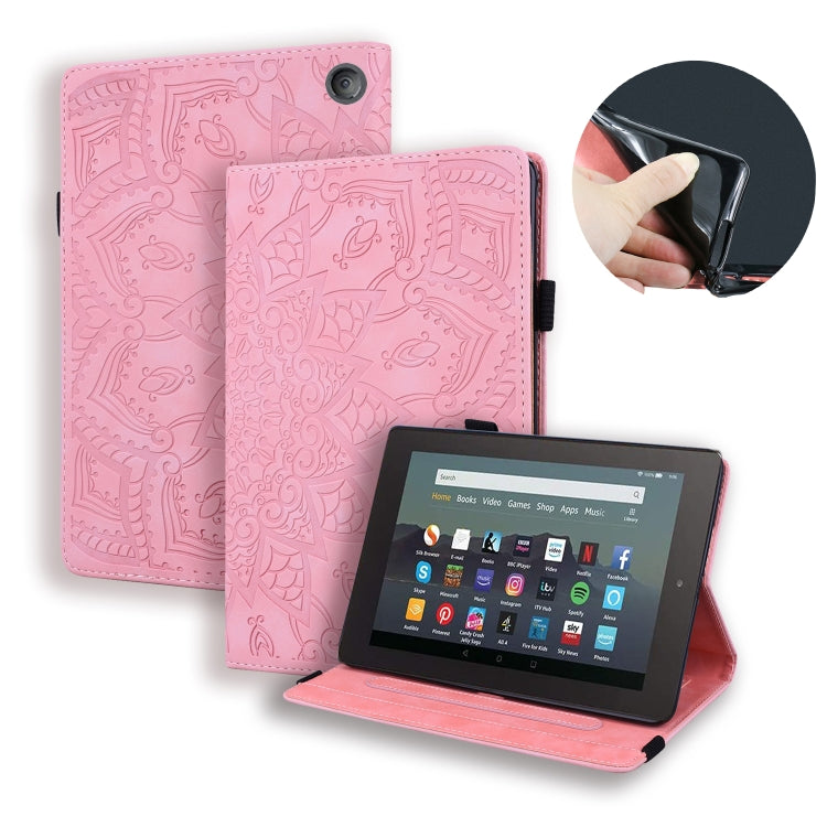 Custodia per tablet in pelle flip goffrata con texture di vitello, For Xiaomi Pad 5 Pro 12.4 inch, For Lenovo Tab M10 Plus 10.6 3rd Gen 2022, For Amazon Kindle Fire 7 2022