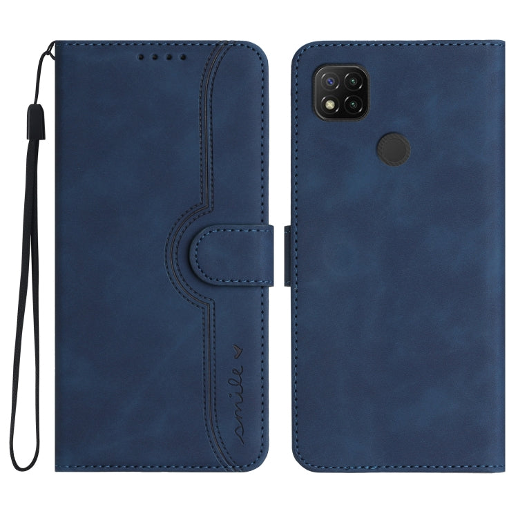 Custodia per cellulare in pelle con motivo a cuore, For Xiaomi Redmi 9/9 Prime/Poco M2, For Xiaomi Redmi 9A/9AT/9i, For Xiaomi Redmi 9C/9C NFC/Poco C3, For Xiaomi Redmi 10A 4G