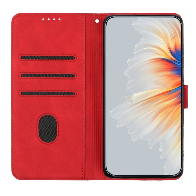 Custodia per cellulare in pelle con motivo a cuore, For Xiaomi Poco M5