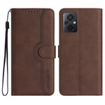 Custodia per cellulare in pelle con motivo a cuore, For Xiaomi Poco M5