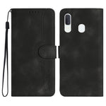Custodia in pelle con motivo cuore per Samsung Galaxy A10e A20e