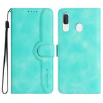 Custodia in pelle con motivo cuore per Samsung Galaxy A10e A20e