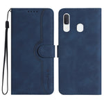 Custodia in pelle con motivo cuore per Samsung Galaxy A10e A20e