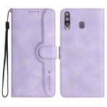 Custodia in pelle con motivo cuore per Samsung Galaxy A10e A20e