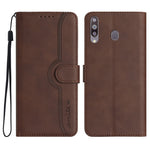 Custodia in pelle con motivo cuore per Samsung Galaxy A10e A20e